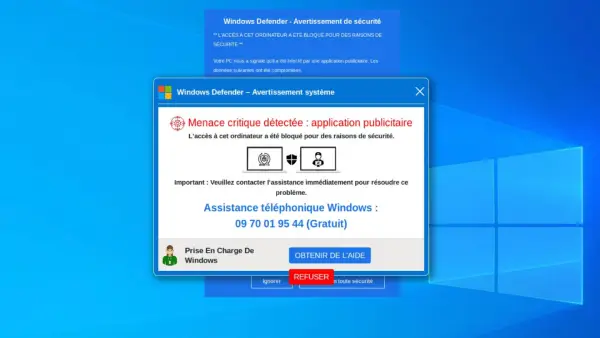 arnaque faux virus Microsoft